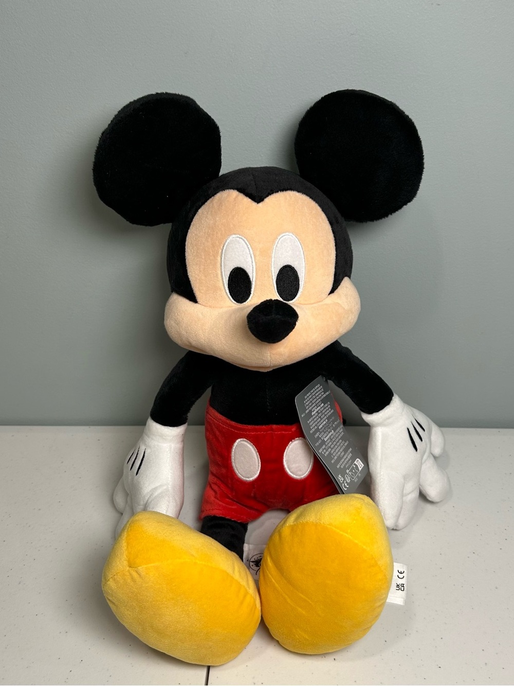 Disney Mickey Mouse Plush Toy - Classic Red & Yellow 19”